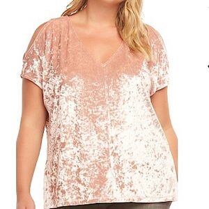 Elegant Pink Velvet Top